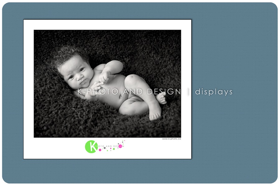 framed baby photo