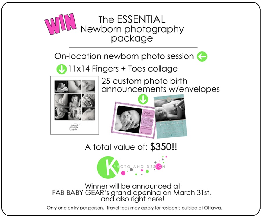 WIN a newborn photo package
