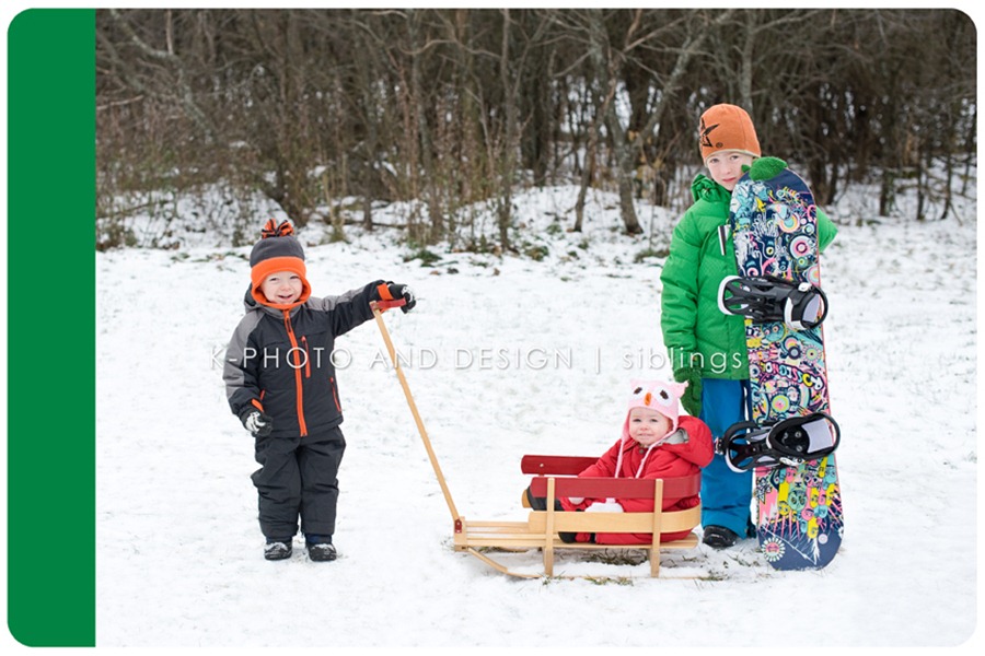 sledding kids