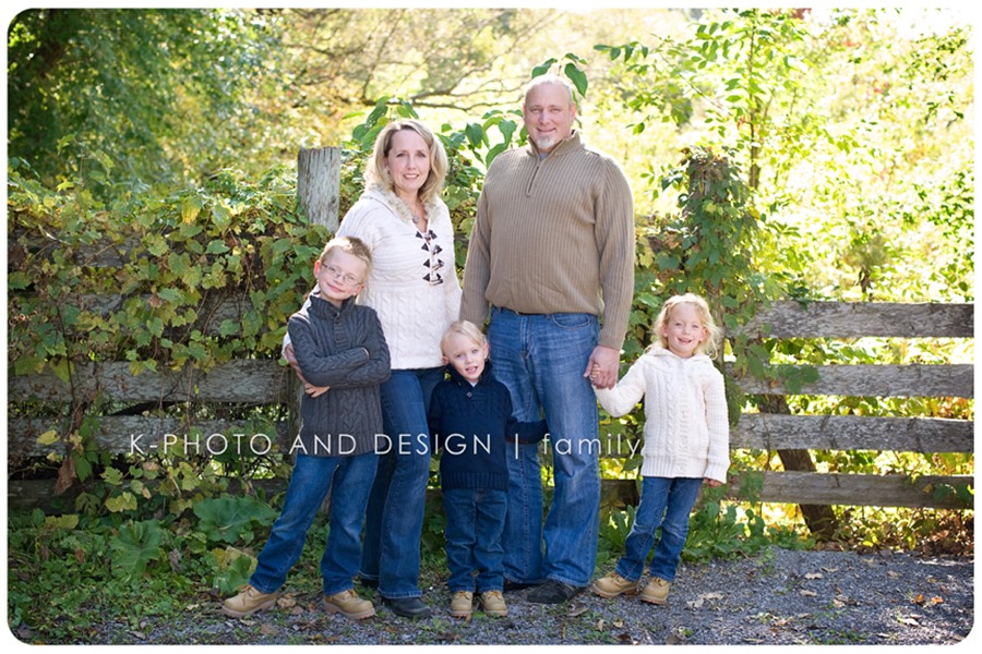 Family in the fall
